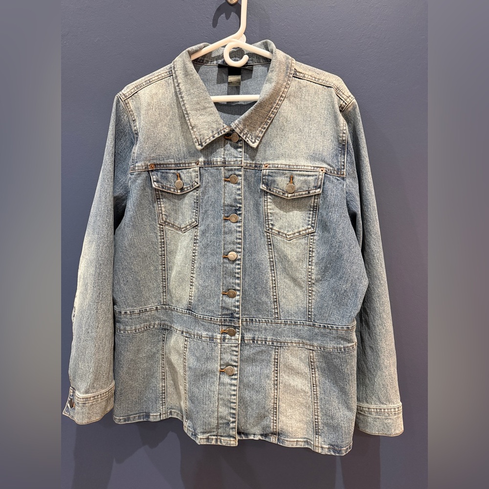 Venezia Denim Jean jacket/ shacket size 18/20 excellent condition